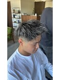 パイルツイスト×ホワイトメッシュ