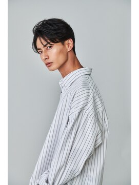 ロンドオム 池袋(Lond Homme) men's/メンズ/ブルーブラック/フェザーパーマ/サーフカール/池袋