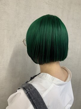 トリコ(ToricO) ダブルカラー　ブリーチ　オリーブ　グリーン　デザインカラー