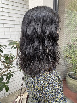 フェンヘアーアイス 中目黒(Fen.hair ici) 切りっぱなしボブパーマゆるふわプードルパーマ顔周りカット