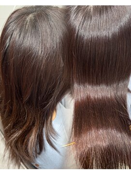 ブリーチ毛対応☆髪質改善縮毛矯正＋トリートメント