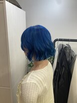 シングル 柏(Single)&nbsp;ボブ、ブルー