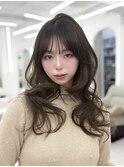 韓国スタイル/ナチュラルくびれヘア_くびれ巻き_レイヤーカット