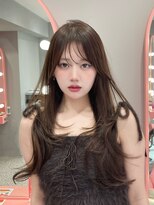 ボタン シブヤ(VOTAN SHIBUYA)&nbsp;ハッシュカット/韓国レイヤー/ロングレイヤー/渋谷/顔まわり