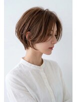 エマ(emma)&nbsp;30代40代【大人可愛い】小顔効果◎耳掛けマッシュショートボブ