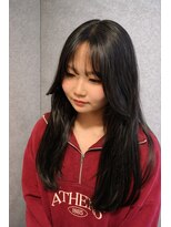 ピース バイ シータ(PEACE by CITA)&nbsp;顔まわりで作る小顔ヘア×ダークグレージュ20代30代40代