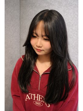 ピース バイ シータ(PEACE by CITA) 顔まわりで作る小顔ヘア×ダークグレージュ20代30代40代