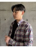 清潔感のあるセンターパート