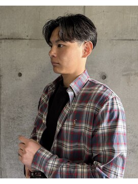 オムファミーユラグ(homme, famille raugh) 清潔感のあるセンターパート