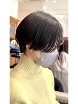 ラフヘアー(laf hair)&nbsp;黒髪×クールマッシュ