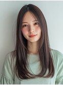 ミルクティーブロンド/ダークブルー/デジタルパーマ/大口新子安