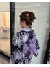 浴衣着付け＋ヘアセット ￥9900