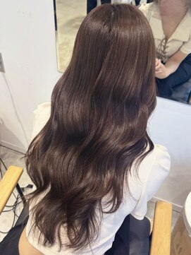 ビューバイネオリーブ 用賀店(Beau'r by neolive) ストレートパーマ縮毛矯正ダークパープル夏ミルクブラウン[用賀]