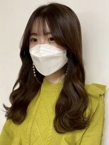 hyon myon/RISEbyREVO 綾瀬店【ヒョンミョン】&nbsp;ハッシュカット/デザインカラー/グレージュ[綾瀬駅/韓国ヘア]