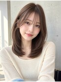 【NOA】韓国風小顔レイヤー×艶髪ミディアム