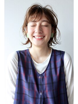 ソルト(Salt) Salt大久保◇レイヤーボブ×グレーベージュ3/シースルーバング