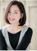 *CUORE我孫子*…黒髪クラシカル♪前下がり大人ボブb
