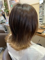 コアフィールフィス(COIFFURE fils)&nbsp;《見附　今町》ツートンカラー　ひし形シルエット