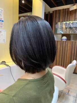 クオリス 上福岡店(QUALIS) 小顔/ショートボブ/白髪染め/40代50代60代/ナチュラルブラウン