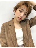 ショート×毛先パーマ