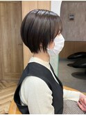 小顔効果抜群ナチュラルショート