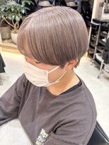 ヒビヲ(HIBIO)&nbsp;ナチュラルボブフルカラーケアブリーチダブルカラーミニボブ韓国