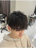 緩めツイストスパイラルパーマ　緩めパーマ　無造作パーマ