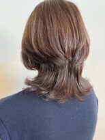 トップヘアー ガーデンヴィラ 安城(Garden Villa)&nbsp;大人ウルフ毛先パーマ/ニュアンスカラー/レイヤーロング