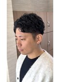 アップバングパーマ