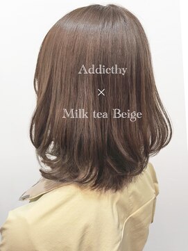 サラジュ 仁川店(SARAJU) 透明感カラー　アディクシー×透明感◎ミルクティーベージュ