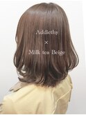 透明感カラー アディクシー×透明感◎ミルクティーベージュ