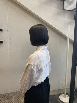 ハルキ ミナト ジャパン オオサカ(HARUKI MINATO japan OSAKA) ボブウルフ結べるボブ似合わせカットうるツヤ美髪