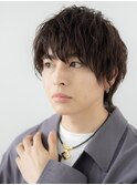 前髪パーマで簡単スタイリングのモテマッシュA戸頭