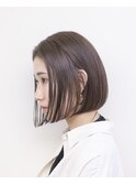 ベージュカラー#ブリーチなし#前下がり#ダメージレスカラー#豊橋