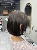 デザインカラー/レイヤーカット/ウェットヘア/オリーブベージュ