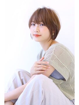 オーロ 千里山店(ORO) 20代30代40代50代ボブルフネビージュ小顔ワンレンショート