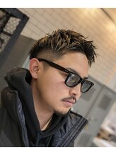 ブラッドバーバー(B-RAD BARBER) ジェットモヒカンハイライトメッシュブリーチ束感ショート