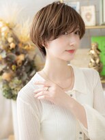 カバーヘア イヴ 戸頭店(COVER HAIR EVE)&nbsp;斜めバング丸みショート小顔ヘルシースタイルc5戸頭20代30代40代