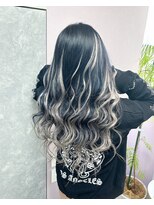 ガルボヘアー 名古屋栄店(garbo hair)&nbsp;ハイトーンハイライトプルエクステ10代20代