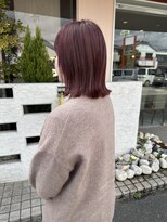 ウニレ バイ センス(unire by sense)&nbsp;【1ブリーチで作る】ボブ×ピンクブラウンカラー