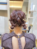 ヘアー ミュゼ 柱店(HAIR Musee) ツインアレンジ/お団子アレンジ