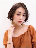 Say.イメチェンショートボブ黒髪外ハネボブ美髪青山ワイドバング