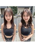 20代30代40代◎小顔 ワンカール 髪質改善 韓国 新宿