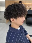 福岡プードルパーマハードスパイラルパーママッシュメンズパーマ