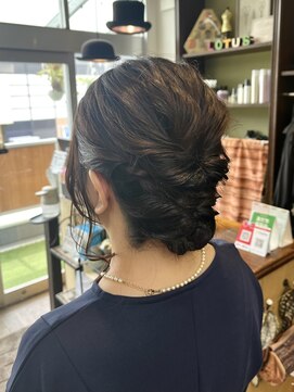 ロータスヘアーデザイン(Lotus Hair Design) 【lotus下枝】結婚式ヘアセット/お呼ばれヘア/アップヘア