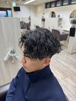 カイノオム 梅田(KAINO HOMME) 波巻きセンターパート