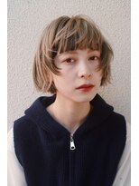 レジュアル(RESSUAL)&nbsp;ボブレイヤー　ミルクティーブロンド　ローライト