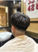 ツーブロックショート