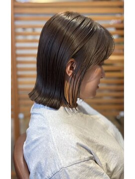 桃の木 ヘアー(桃の木 hair) ツヤ髪レイヤー透け感ブラウンベージュ