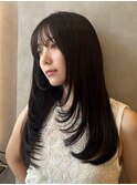 ハイレイヤー/ミディアム・ロング/20代/30代/顔周りレイヤー